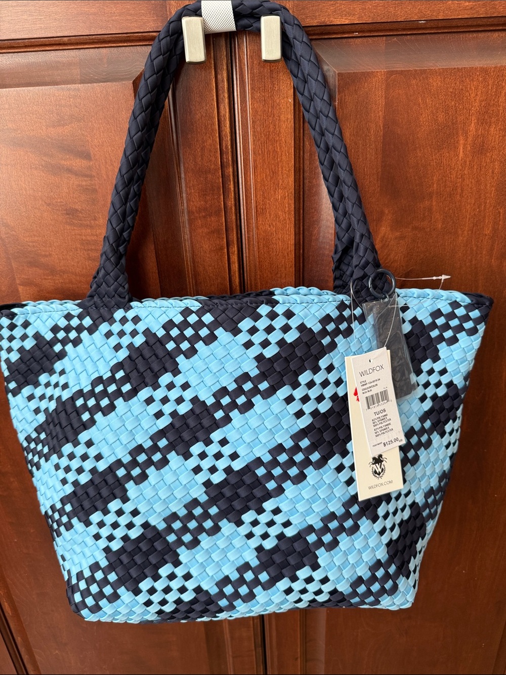 Wildfox Woven Zip-top Tote Bag NWT